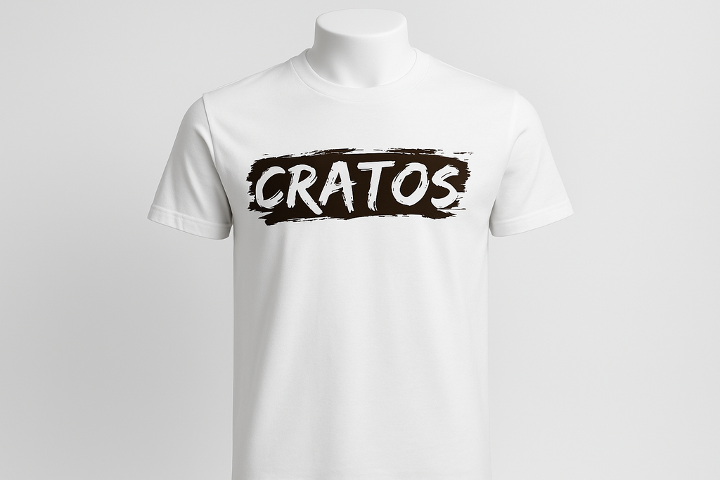 CRATOS Logo Tişört - Profesyonel Stüdyo Fotoğrafı